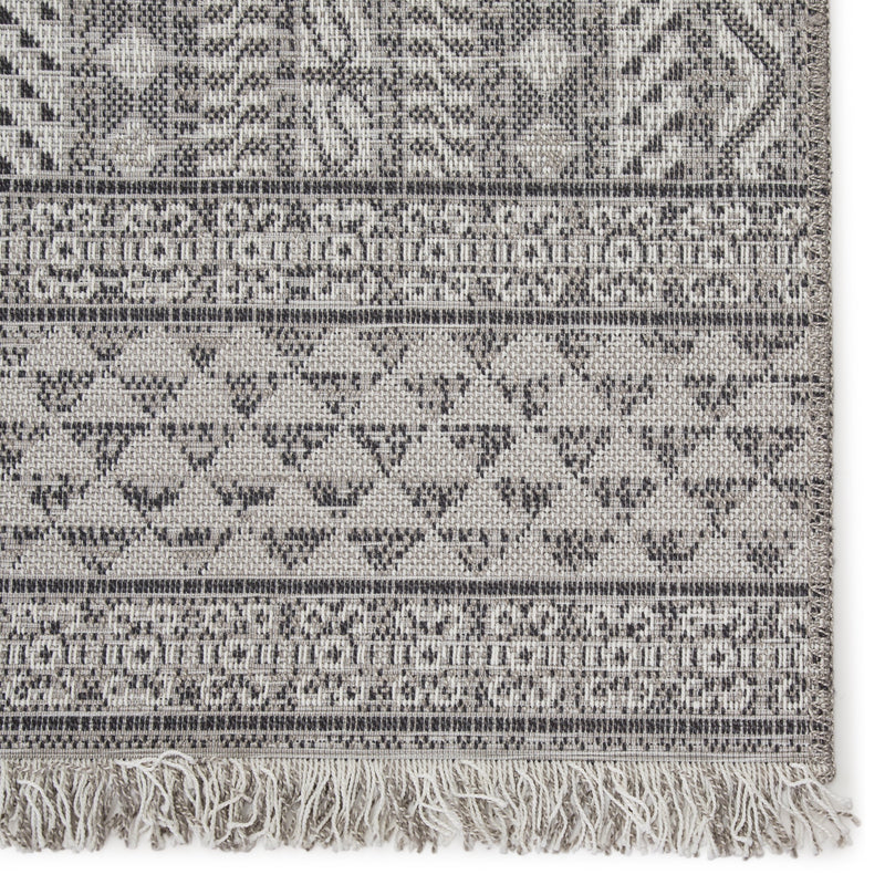 Inayah Indoor/Outdoor Tribal Gray & Light Gray Rug