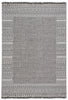 Kiyan Indoor/Outdoor Border Gray & Light Gray Rug