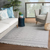 Ramos Indoor/Outdoor Border Gray & Light Gray Rug