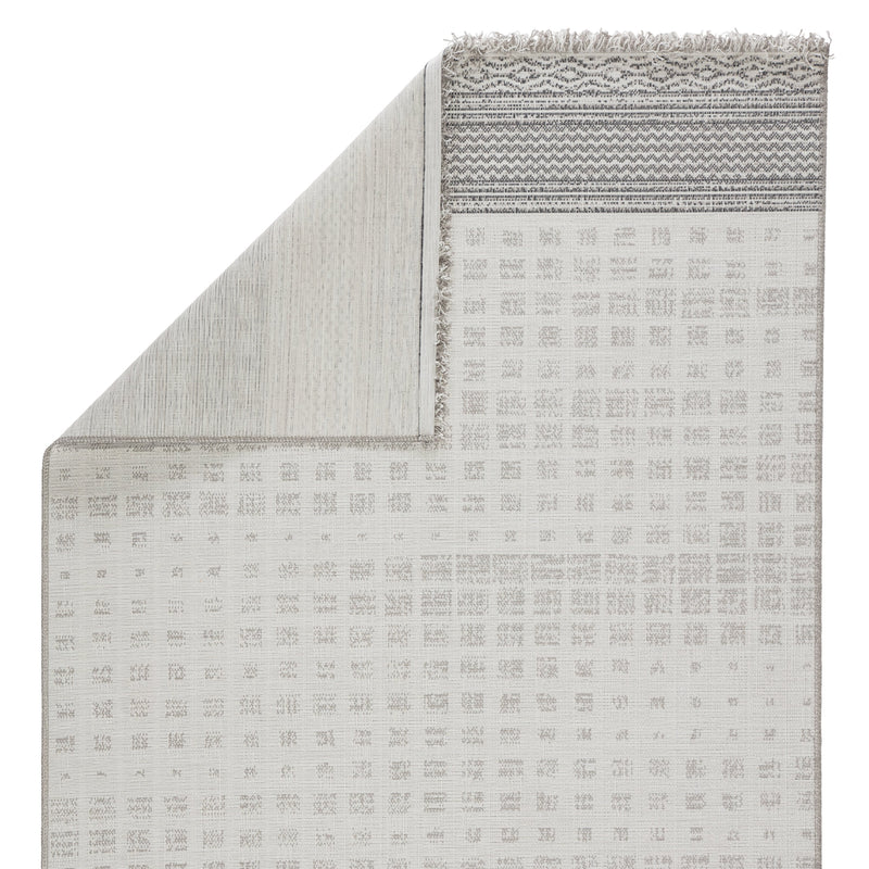 Marion Indoor/Outdoor Border Gray & Light Gray Rug