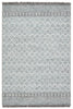 Ravi Indoor/Outdoor Border Gray & Light Blue Rug