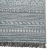 Rao Indoor/Outdoor Border Gray & Light Blue Rug