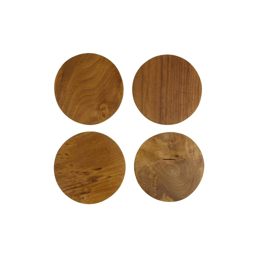 Teak Root Coasters