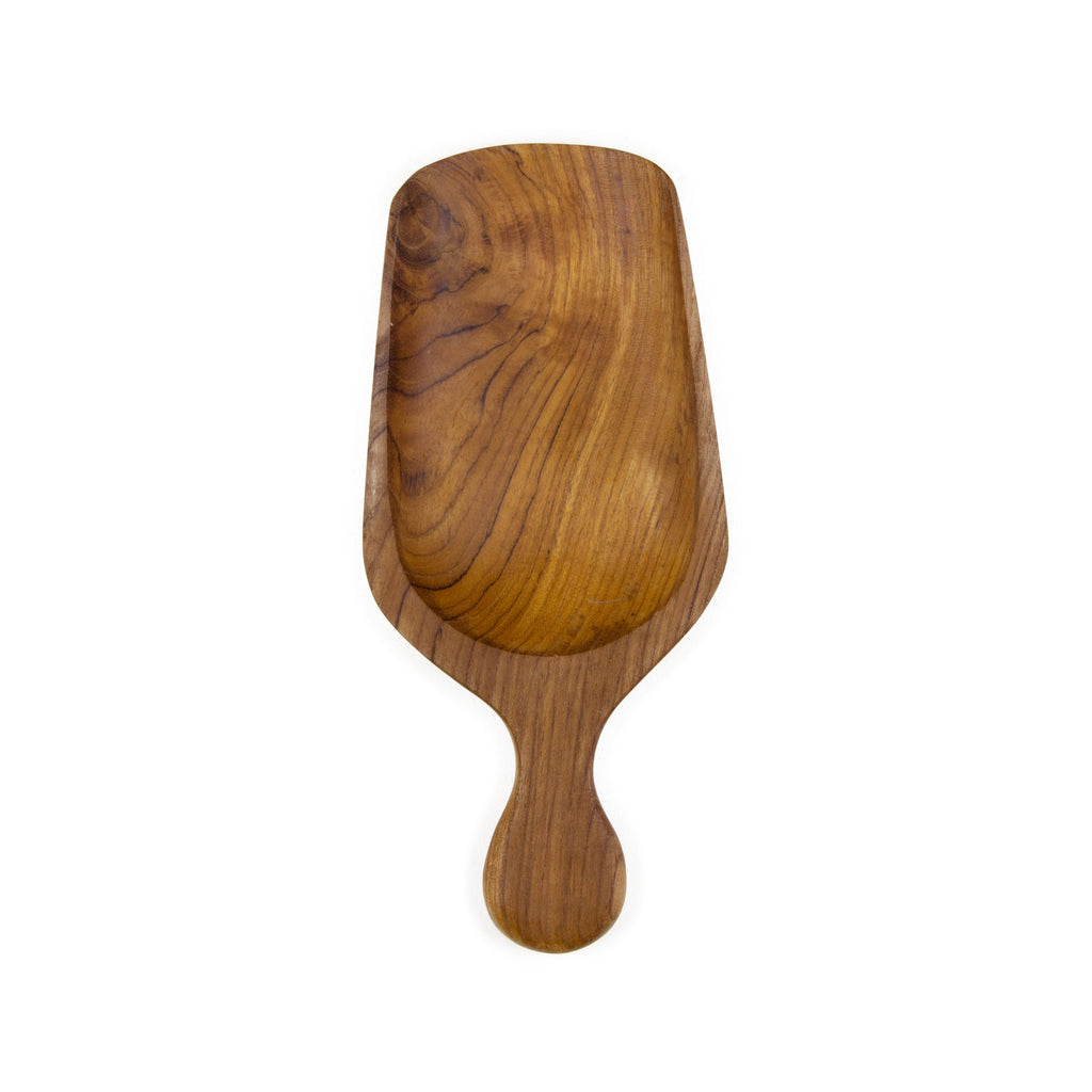 Teak Root Grain Paddle Scoop