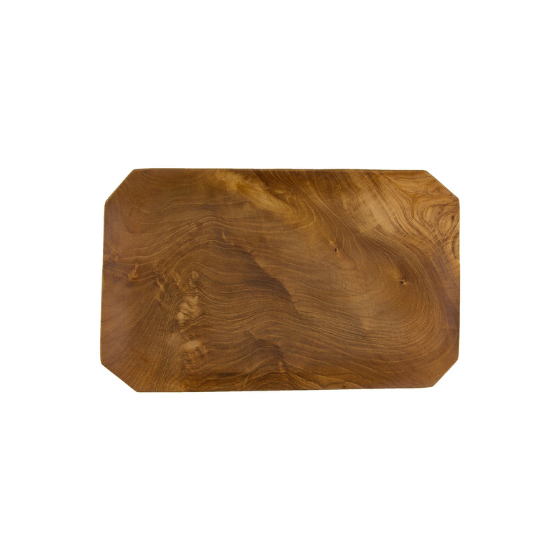 Teak Root Bevelled Tray in Various Sizes