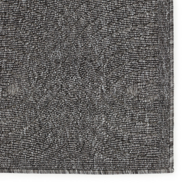 Tajiri Ekon Indoor/Outdoor Dark Gray Rug by Nikki Chu 4