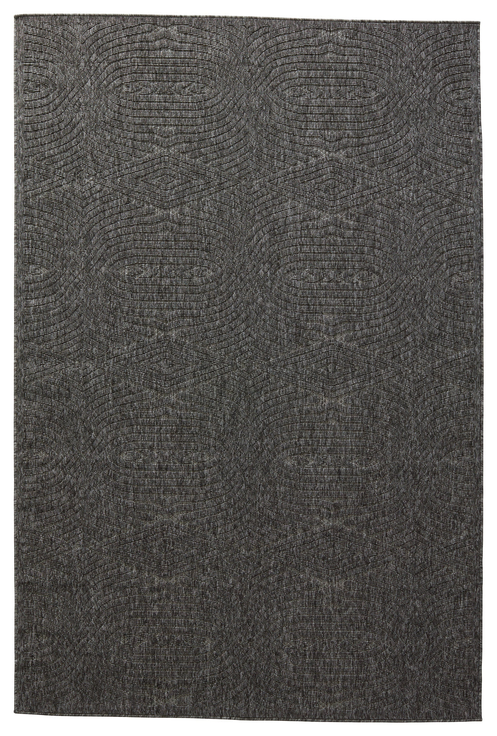 Tajiri Ekon Indoor/Outdoor Dark Gray Rug by Nikki Chu 1