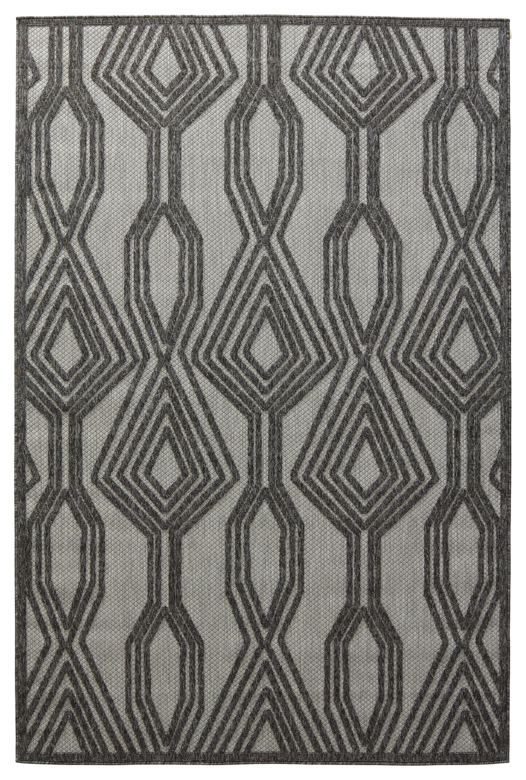 Tajiri Adana Indoor/Outdoor Dark Gray & Silver Rug by Nikki Chu 1