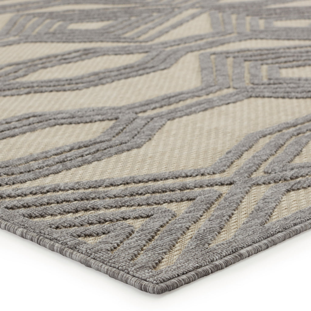 Tajiri Adana Indoor/Outdoor Cream & Gray Rug by Nikki Chu 2