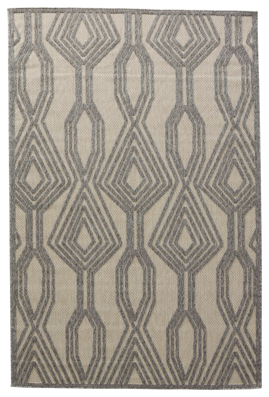 Tajiri Adana Indoor/Outdoor Cream & Gray Rug by Nikki Chu 1