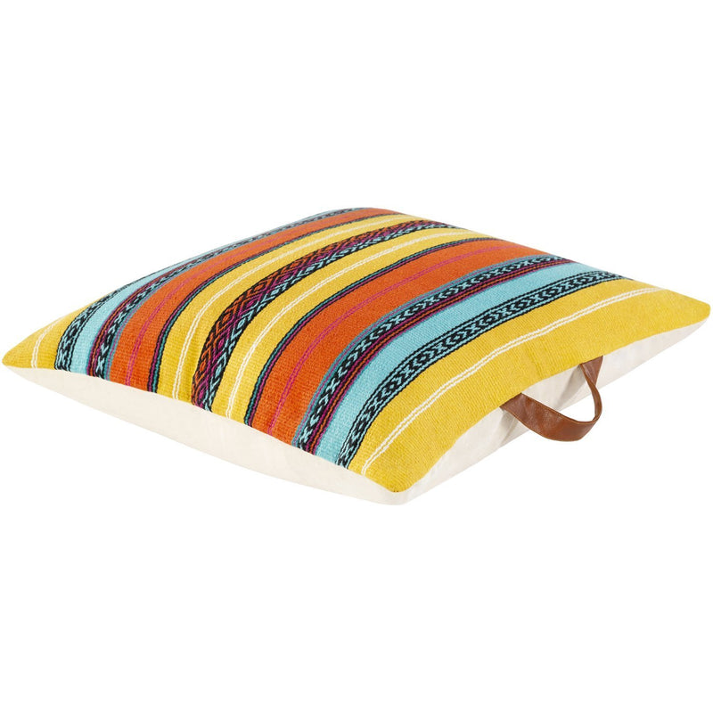 Toluca TOU-004 Hand Woven Pillow in Yellow by Surya