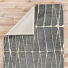 Botticino Handmade Geometric Gray & Cream Area Rug