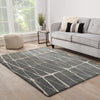 Botticino Handmade Geometric Gray & Cream Area Rug