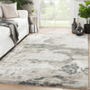 Glacier Handmade Abstract Gray & Silver Area Rug