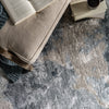 Glacier Handmade Abstract Gray & Dark Blue Area Rug