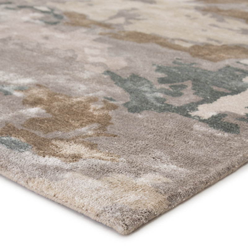 Glacier Handmade Abstract Light Gray/ Taupe Rug by Jaipur Living