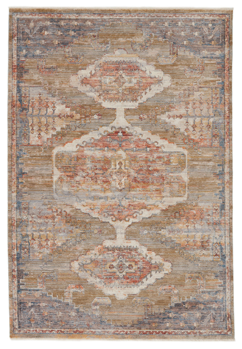 Haelyn Medallion Rug in Multicolor & Olive by Jaipur Living