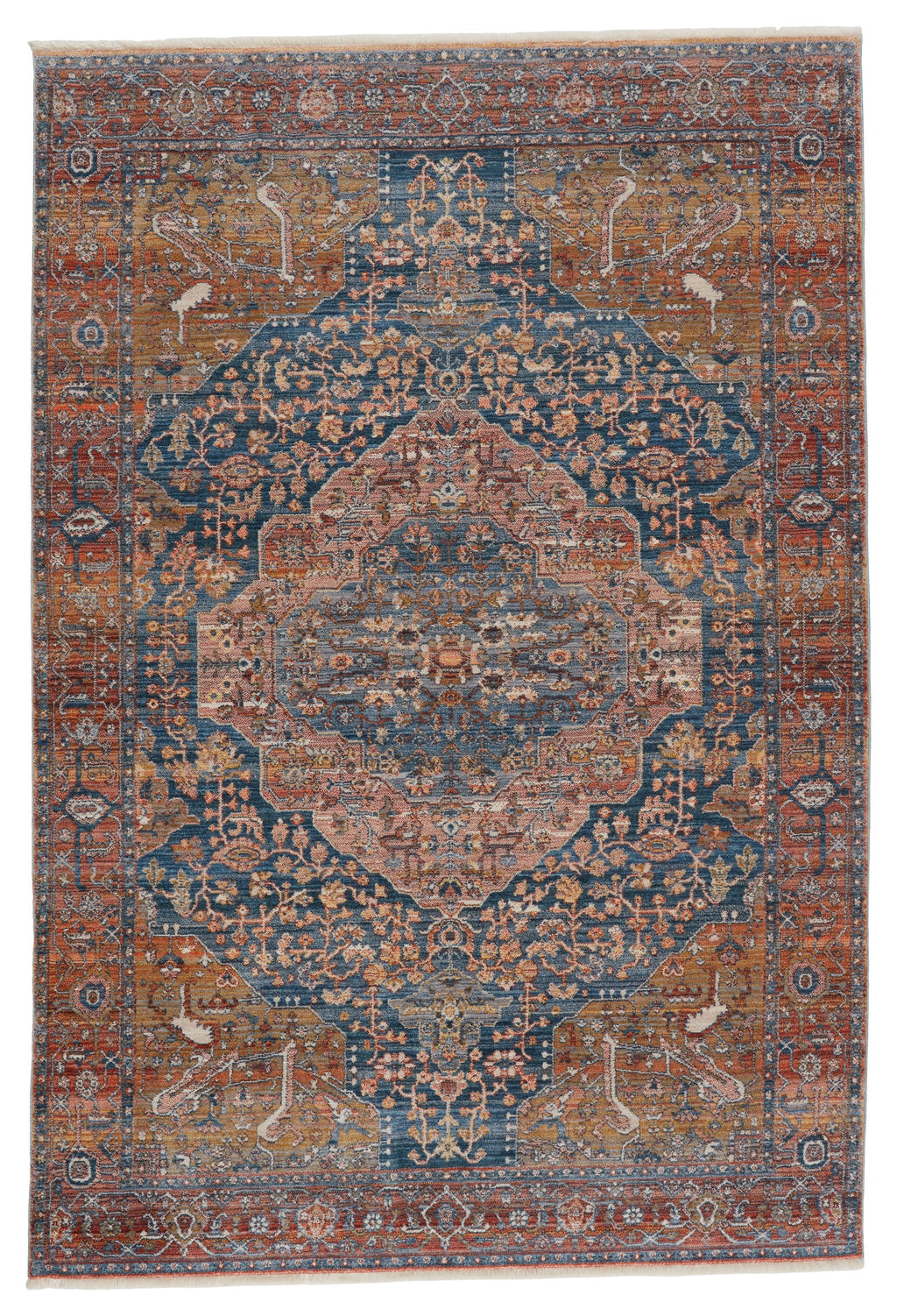 Saphir Medallion Rug in Multicolor & Blue by Jaipur Living