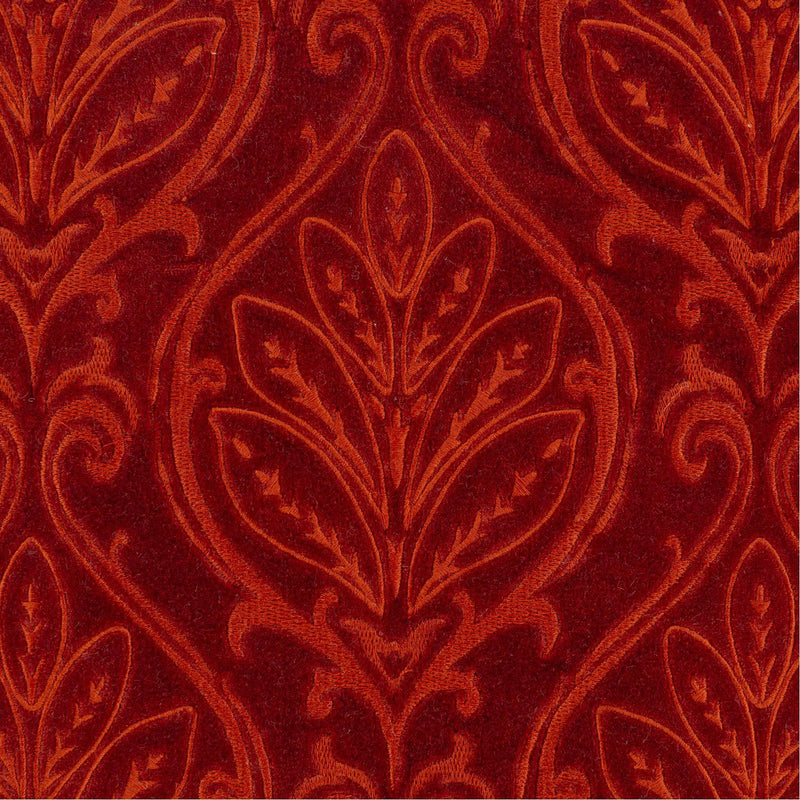 Toulouse TUE-002 Velvet Pillow in Dark Brown & Burnt Orange by Surya