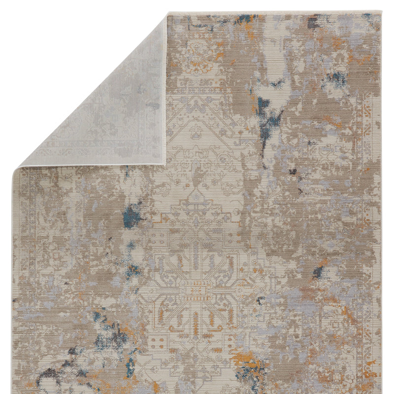 Hammon Abstract Rug in Gray & Gold by Jaipur Living