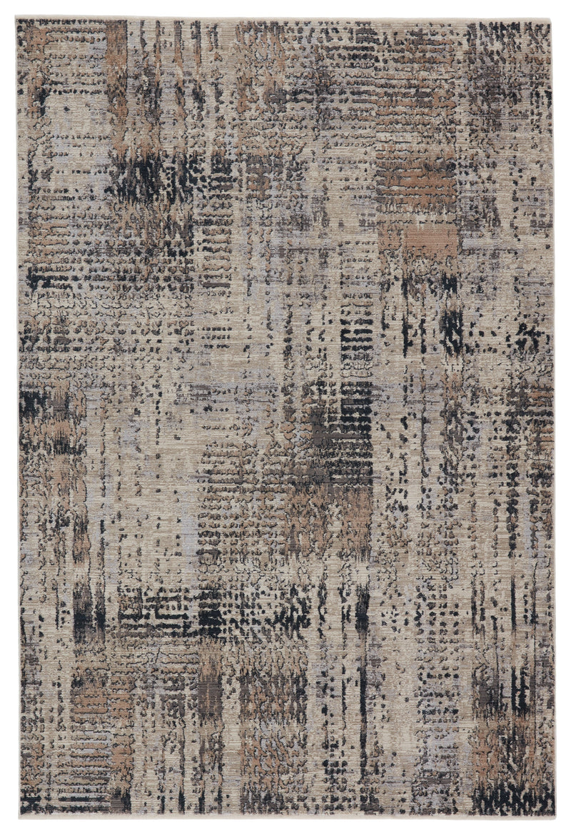 Damek Abstract Rug in Gray & Taupe by Jaipur Living