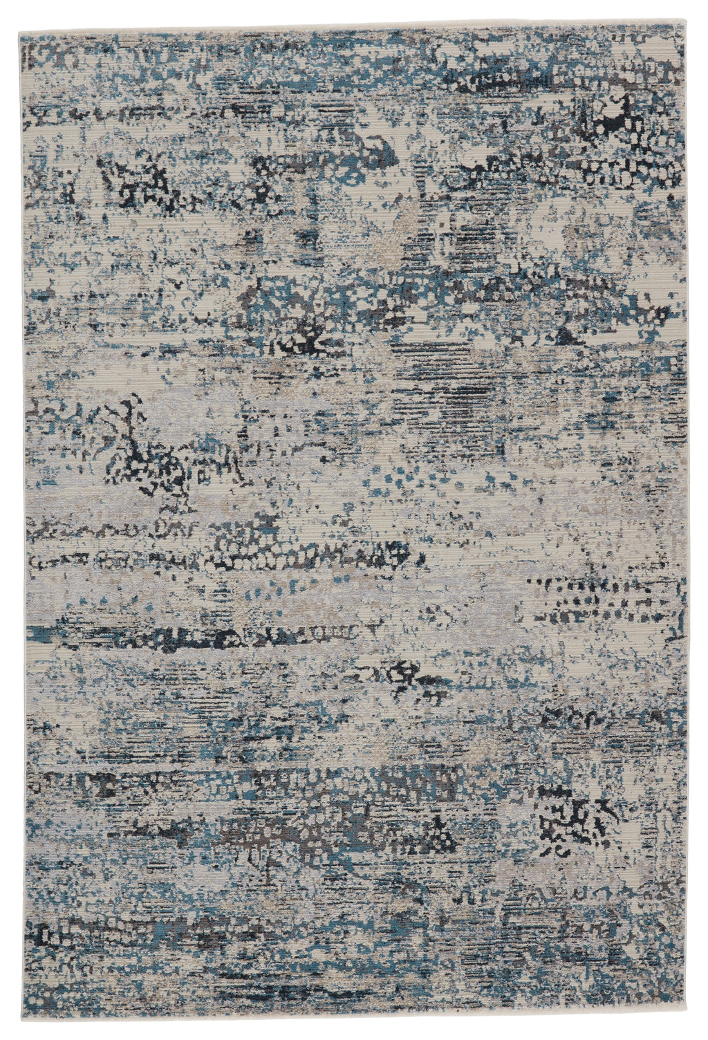 Halston Abstract Rug in Gray & Blue by Jaipur Living