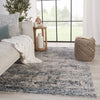 Halston Abstract Rug in Gray & Blue by Jaipur Living