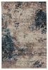 Terrior Abstract Rug in Blue & Red by Jaipur Living