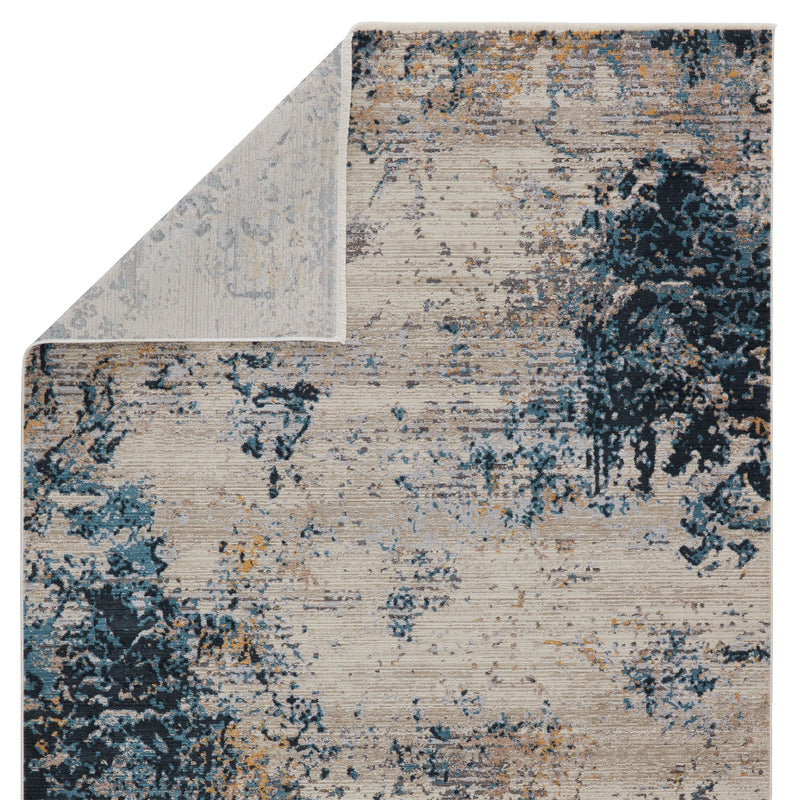 Terrior Abstract Rug in Blue & Gold by Jaipur Living