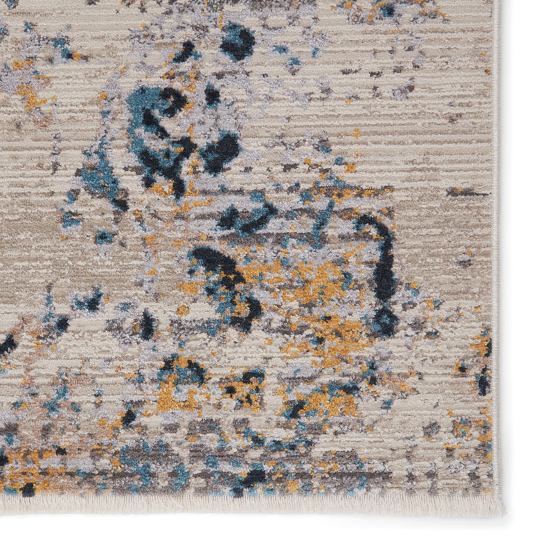 Terrior Abstract Rug in Blue & Gold by Jaipur Living