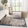 Sana Abstract Rug in Gray & Blue by Jaipur Living