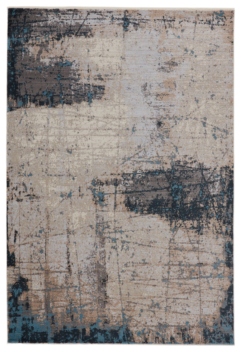 Sana Abstract Rug in Gray & Blue by Jaipur Living