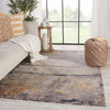 Trevena Abstract Rug in Gray & Gold by Jaipur Living