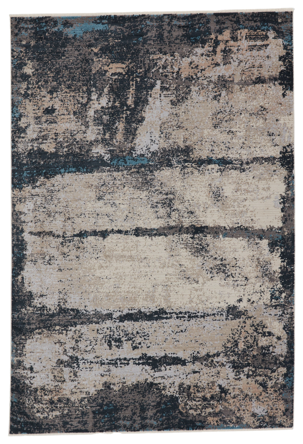 Trevena Abstract Rug in Blue & Gray by Jaipur Living