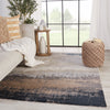 Wystan Abstract Rug in Gray & Blue by Jaipur Living