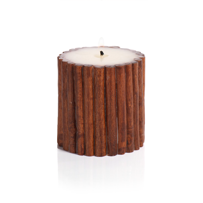 Cinnamon Stick Scented Pillar Candle in Various Sizes