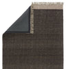 Sunday Handmade Border Rug in Dark Gray & Beige