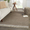 Sunday Handmade Border Rug in Light Brown & Gray