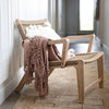 Teak & Woven Rope Arm Chair