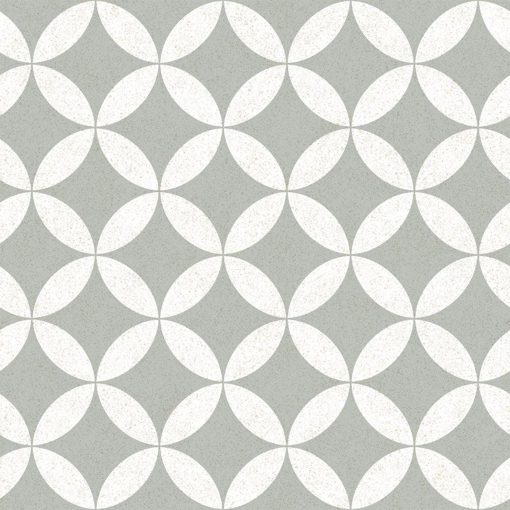 Terrazzo Star Removable Wallpaper in Stone Grey