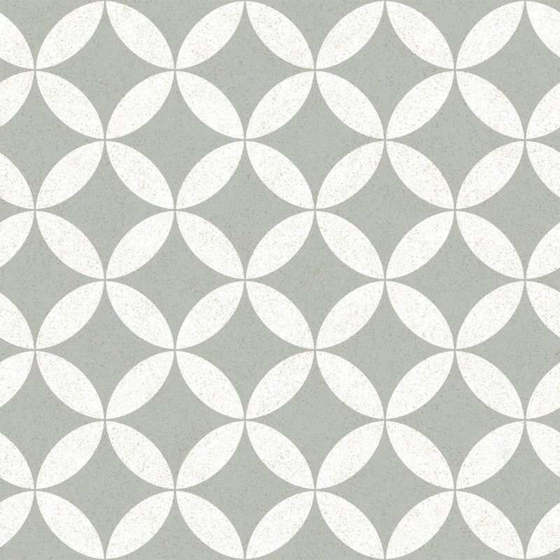 Terrazzo Star Removable Wallpaper in Stone Grey