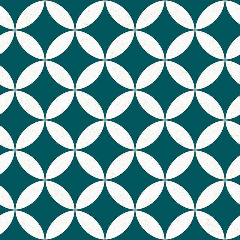 Terrazzo Star Removable Wallpaper in Teal