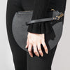 3/4 Moon Clutch in Black