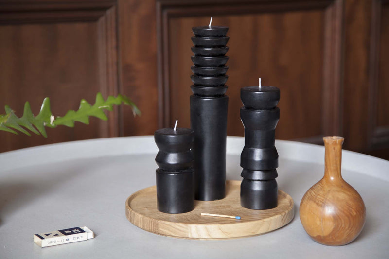 Black Totem Candles design by Areaware