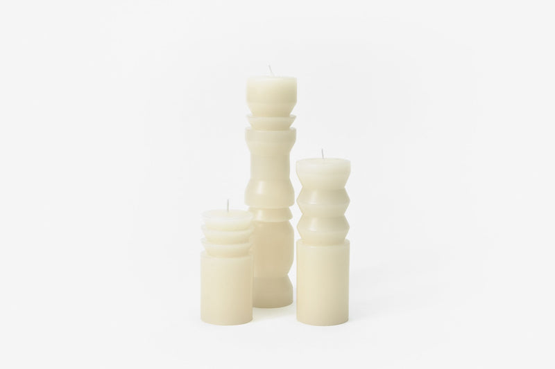 White Totem Candles design by Areaware