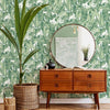 Tropical Removable Wallpaper in Jungle Green