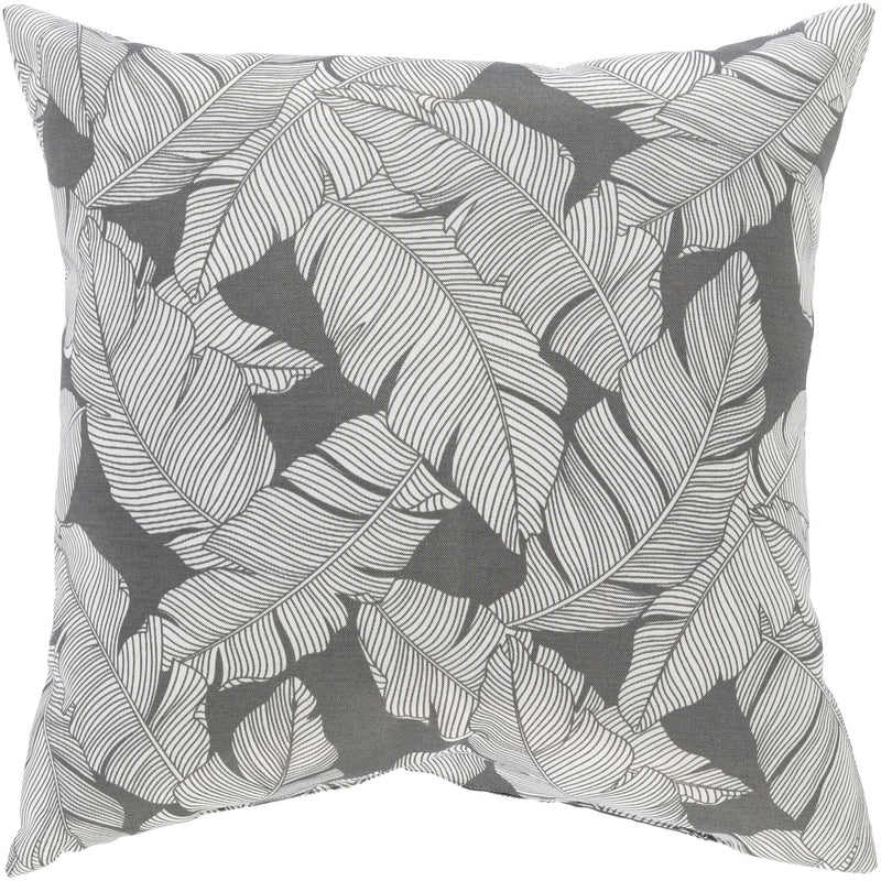 Musa Woven Pillow in Medium Gray