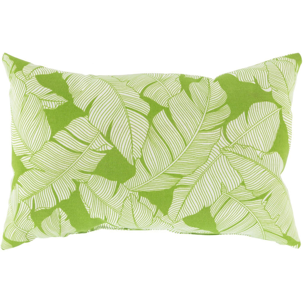 Musa USA-003 Woven Pillow in Grass Green & White by Surya