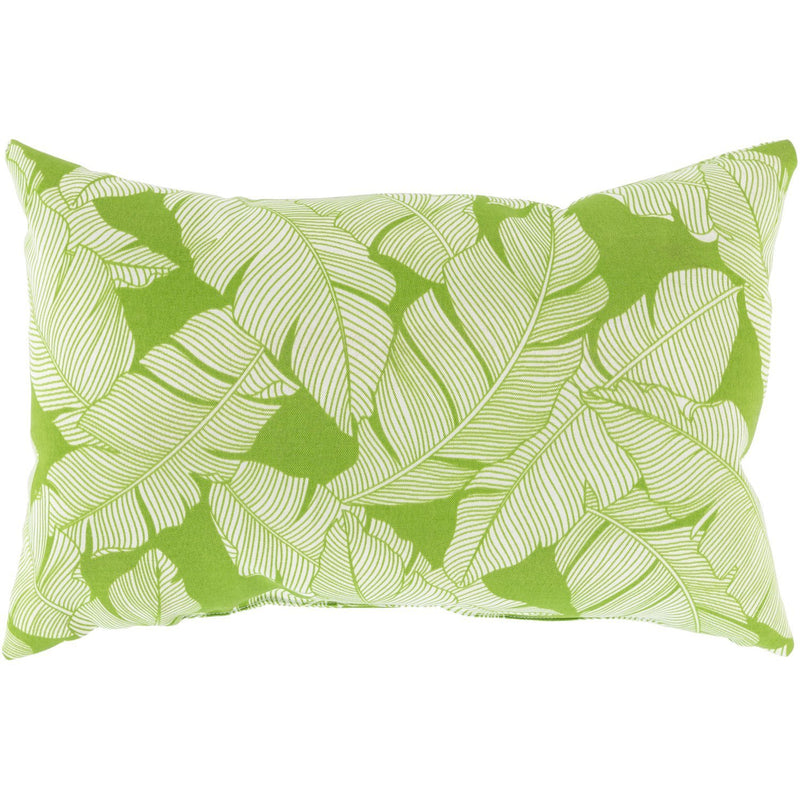 Musa USA-003 Woven Pillow in Grass Green & White by Surya