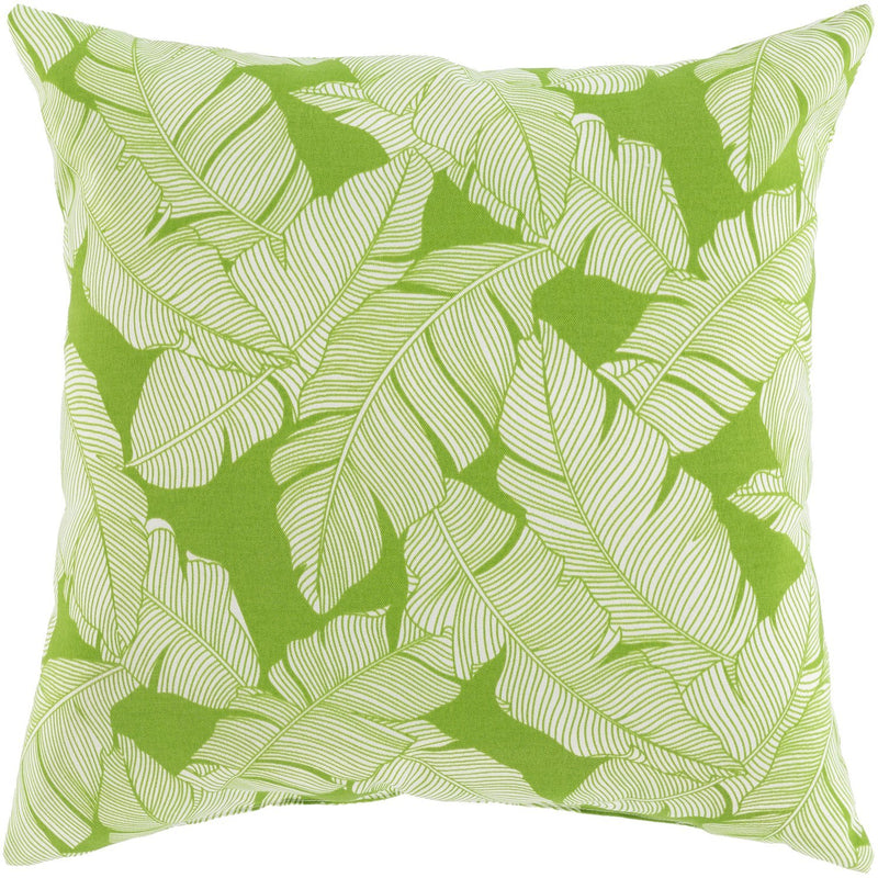 Musa Woven Pillow in Grass Green